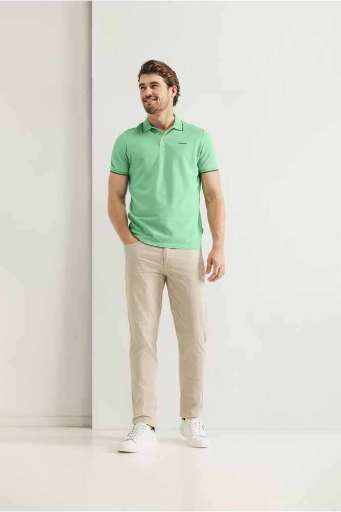 PIQUE POLO MET STREEPDETAILS 46115400 3400